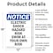 Signmission Electric Shock Hazard Risk Swim OSHA Notice Sign, Aluminum, 12in W x 18in L, 2PK OS-2PACK-NS-A-1218-V-11640 - alternate 4